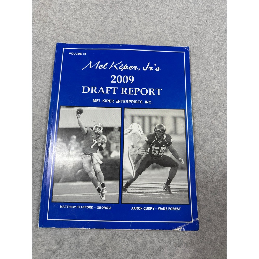 Mel Kiper Jr 2009 NFL Draft Report Volume 31 Matthew Stafford Aaron Curry